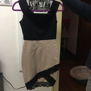 Black and beige mini size small